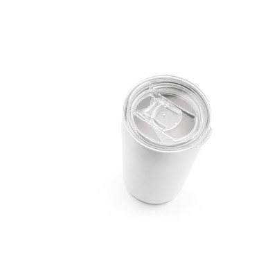 SLIDER. Stainless steel sublimation travel cup 380 mL